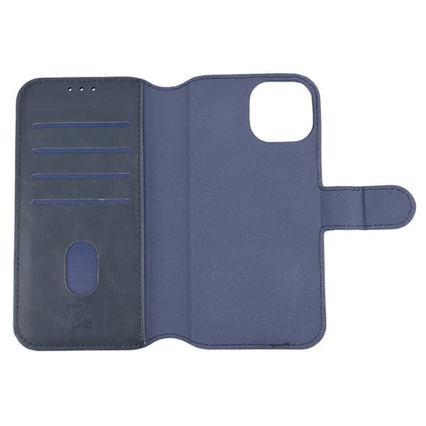 iPhone 15 Plånboksfodral Magnet Rvelon - Blå