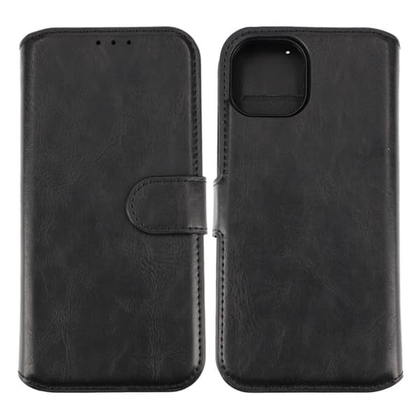 iPhone 15 Plånboksfodral Magnet Rvelon - Svart
