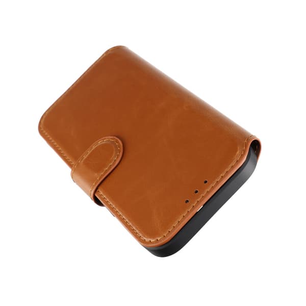 iPhone 15 Plånboksfodral med Magsafe Rvelon - Brun