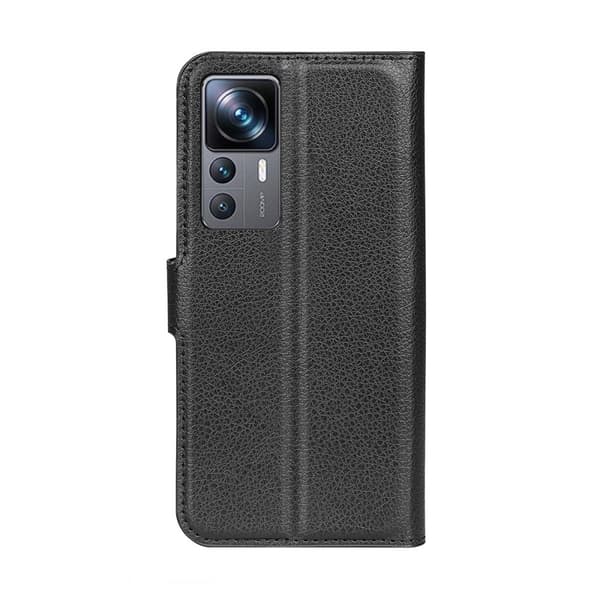 Xiaomi 12T/Xiaomi 12T Pro Plånboksfodral med Stativ - Svart
