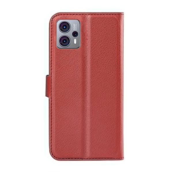 Motorola Moto G23 Plånboksfodral med Stativ - Brun