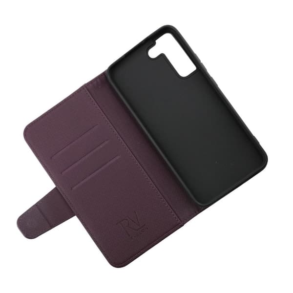 Samsung Galaxy S22 Plus Plånboksfodral med Extra Kortfack Rvelon - Mörklila