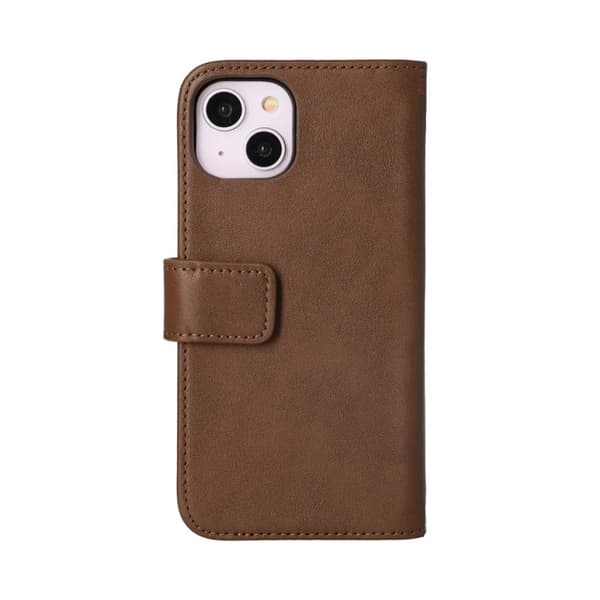 iPhone 14 Plånboksfodral Läder Rvelon - Brun