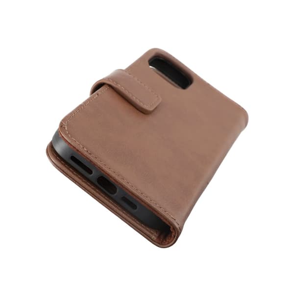 iPhone 14 Plånboksfodral Läder Rvelon - Brun