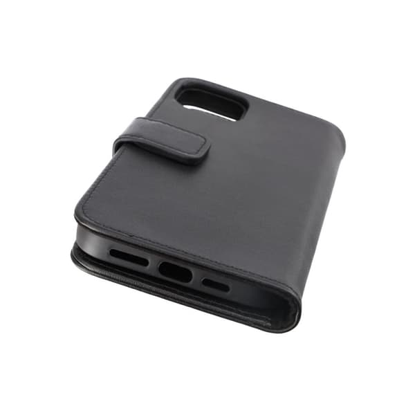 iPhone 14 Plus Plånboksfodral Läder Rvelon - Svart