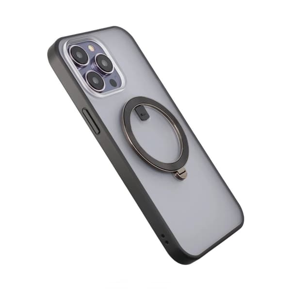 iPhone 14 Pro Skal med MagSafe Stativ Rvelon - Svart