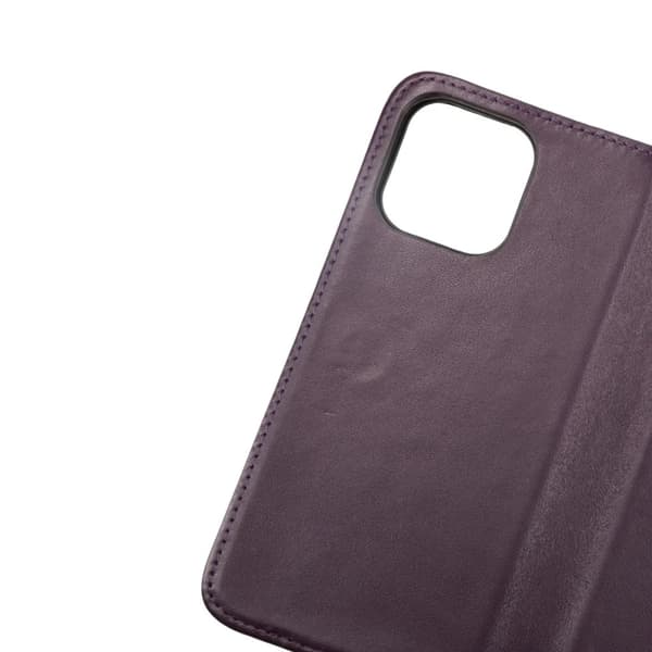 iPhone 14 Plus Plånboksfodral Läder Rvelon - Lila
