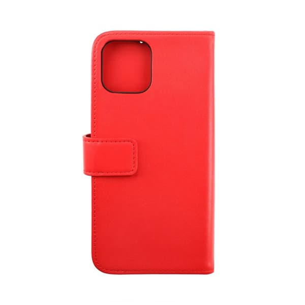 iPhone 14 Plus Plånboksfodral Läder Rvelon - Röd