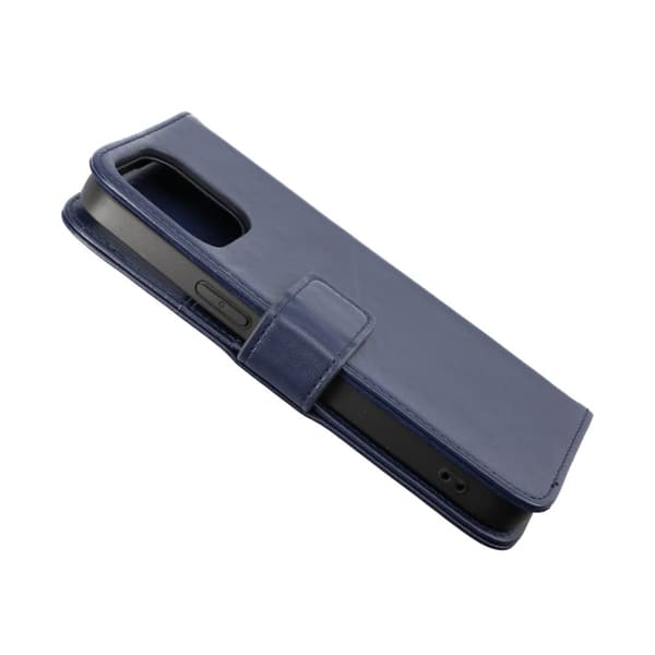 iPhone 14 Pro Plånboksfodral Läder Rvelon - Blå