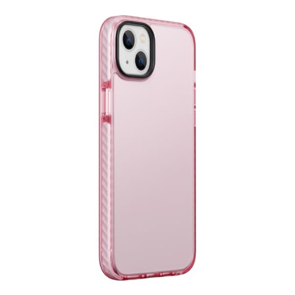 iPhone 14 Stöttåligt TPU Mobilskal - Rosa