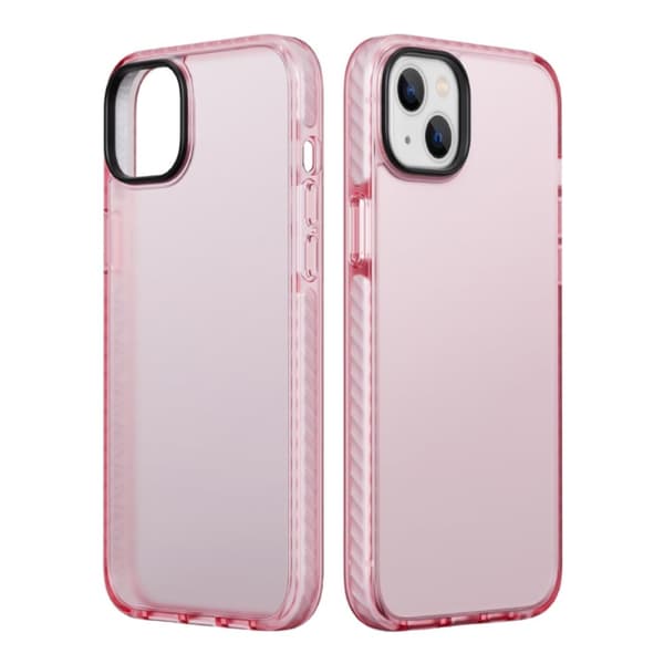 iPhone 14 Stöttåligt TPU Mobilskal - Rosa