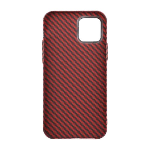 Kolfiber Skal iPhone 12/12 Pro - Röd