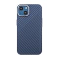 Miniatyrbillede 2 af 6: Kolfiber Skal iPhone 13 - Blå & Grå