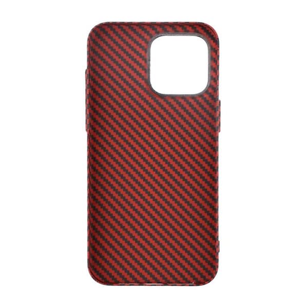 Kolfiber Skal iPhone 14 Pro - Röd