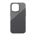 Miniatyrbillede 3 af 6: Kolfiber Skal iPhone 14 Pro - Svart & Vit