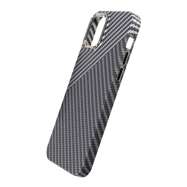 Kolfiber Skal iPhone 14 Pro Max - Svart & Vit