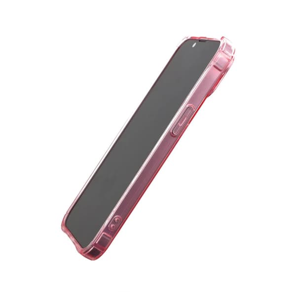 iPhone 14 Stöttåligt Skal med Korthållare - Rosa