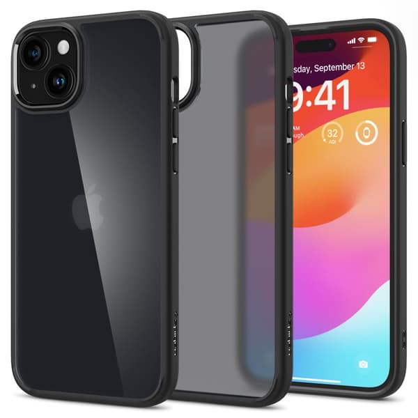 Ultra Hybrid kotelo iPhone 15 Plus mustalle