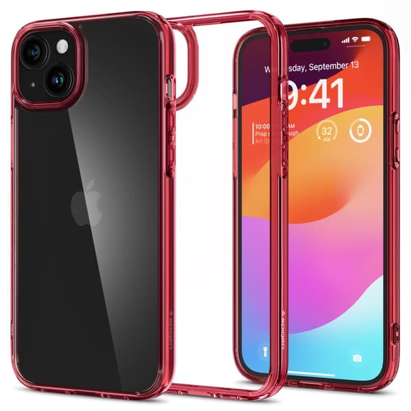 Ultra Hybrid cover til iPhone 15 Plus rød