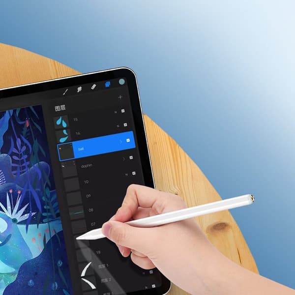 Stylus pen kapacitiv stylus til iPad aktiv hvid