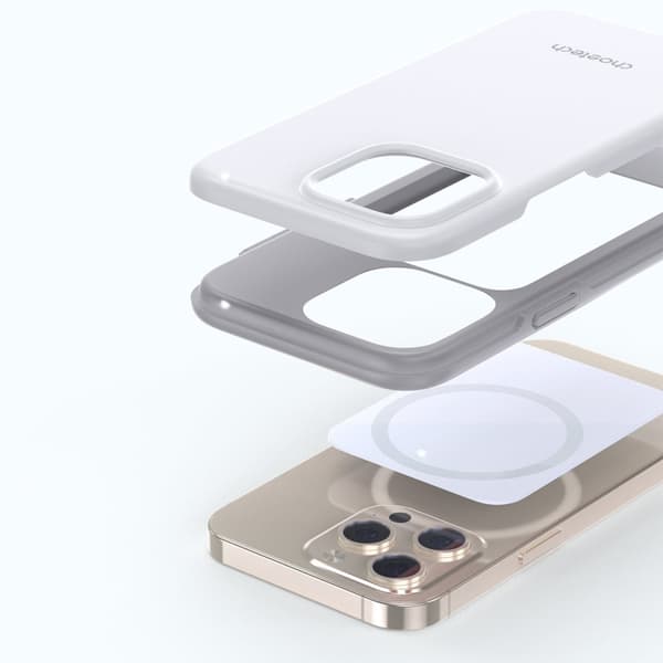 Cover til iPhone 13 Pro MFM Anti-drop cover hvid