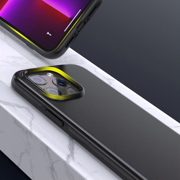 Suojakuori iPhone 13 Pro MFM -pudotussuojakuorelle, musta