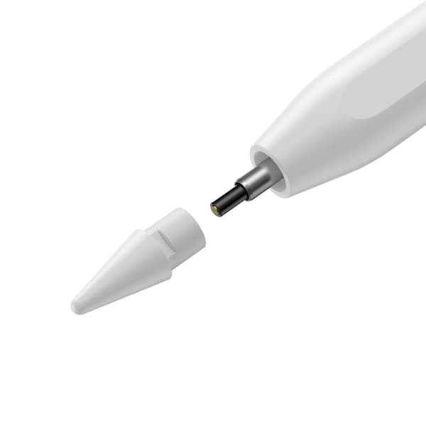 Trådløs aktiv stylus til iPhone iPad + udskiftelig hvid spids