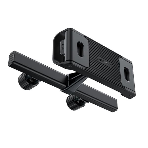 Bil nakkestøtteholder til telefon og tablet 135-230mm bred, sort