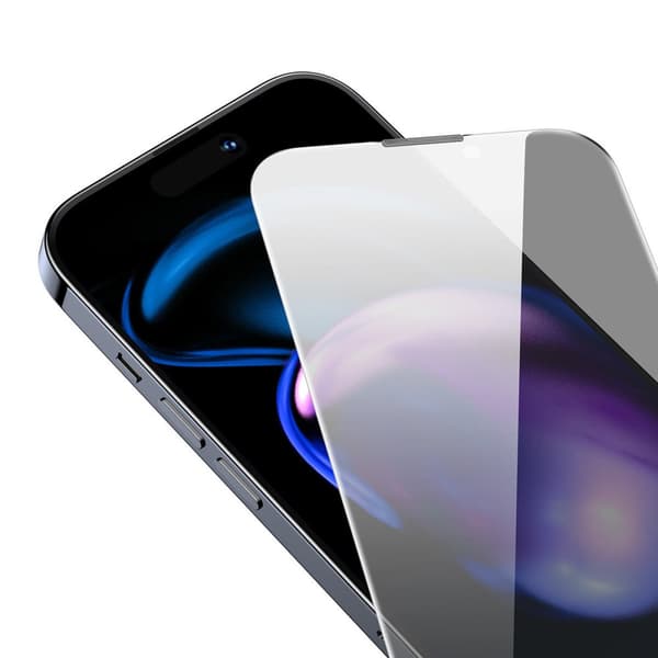 Hærdet glas til iPhone 14 Pro, fuld skærm, 0,4 mm Anti Spy filter SÆT