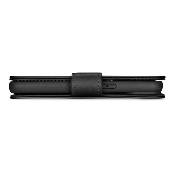 2in1 nahkainen läppäkuori iPhone 14 Anti-RFID -lompakkokotelo, musta