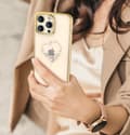 Miniatyrbillede 2 af 6: iPhone 14 Plus cover dekoreret med Wish Series guldkrystaller
