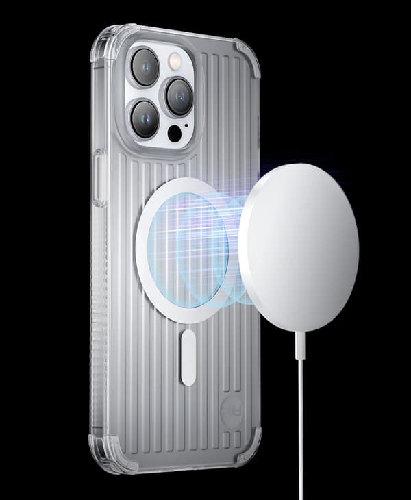 Magnetfodral för iPhone 14 Plus MagSafe PQY Go Out Series svart