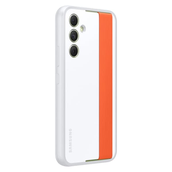 Samsung Galaxy A54 5G Haze Grip -kotelo hihnalla, valkoinen