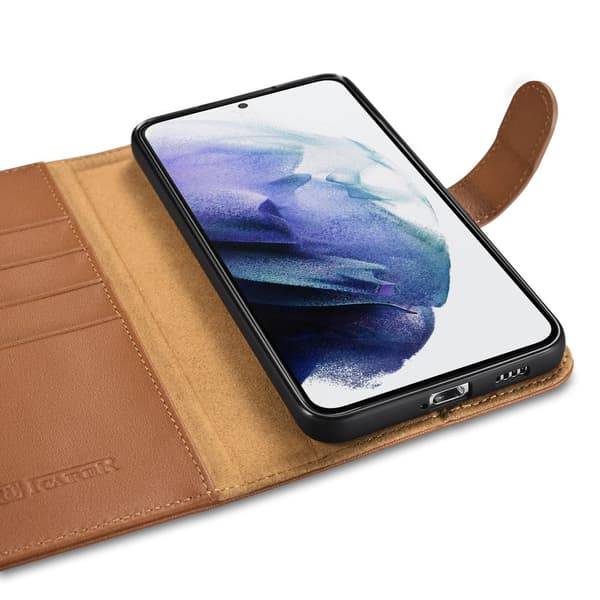 Læderpung etui til Galaxy S22+ Brun