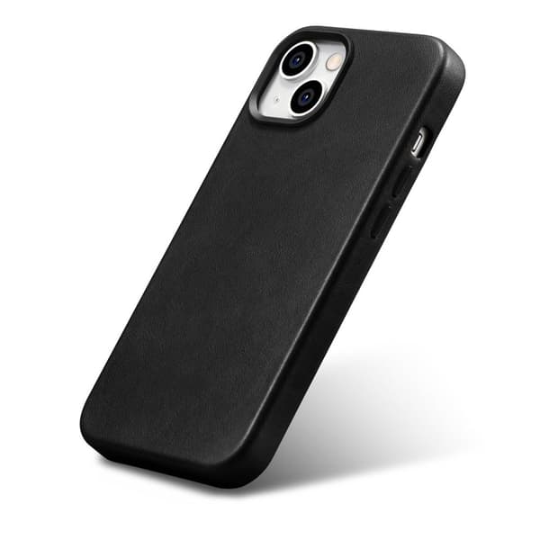 iPhone 14 Plus magnetisk læderetui med MagSafe Oil Wax Premium læderetui sort