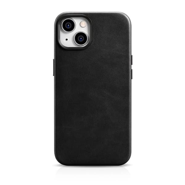 iPhone 14 Plus magnetisk læderetui med MagSafe Oil Wax Premium læderetui sort