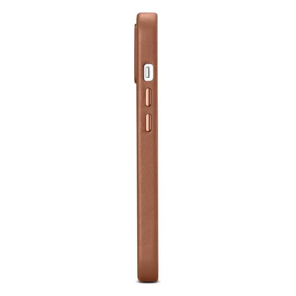 Naturligt læder etui til iPhone 14 MagSafe etui Læder, lysebrun
