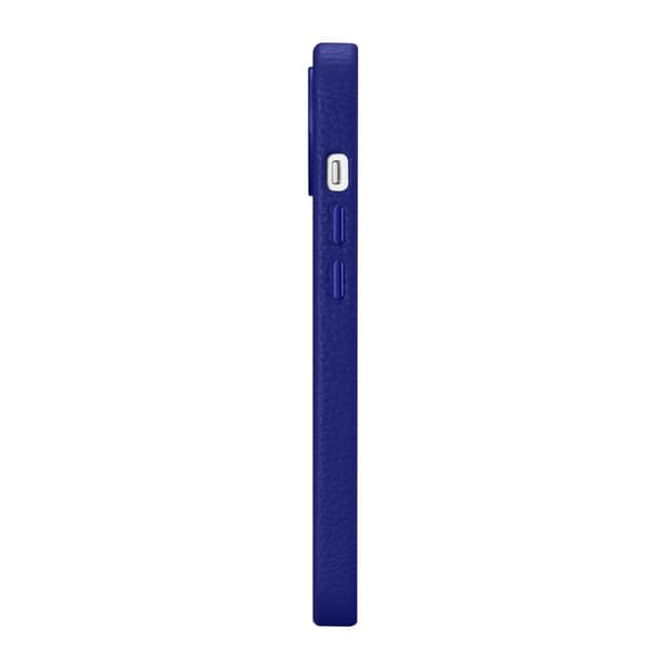 iPhone 14 Plus magnetisk læderetui med MagSafe Litchi Premium læderetui marineblå