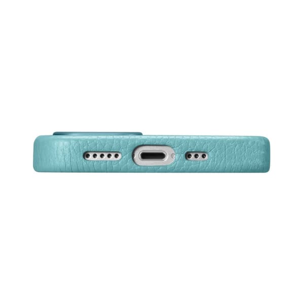 iPhone 14 Plus magnetisk læderetui med MagSafe Litchi Premium læderetui grønt