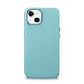 Miniatyrbillede 1 af 6: iPhone 14 Plus magnetisk læderetui med MagSafe Litchi Premium læderetui grønt