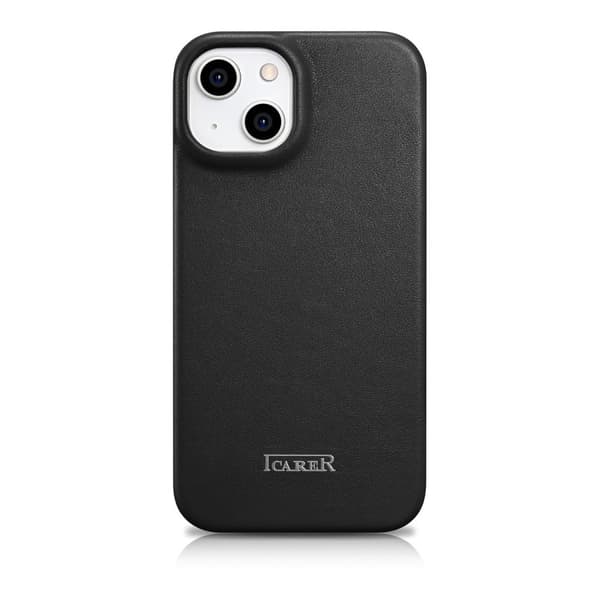 Lædercover til iPhone 14 Plus med magnetklap MagSafe CE Premium Læder sort