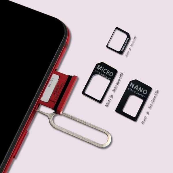SIM-korttisovitin mikro/mini-/nano-SIM-kortille