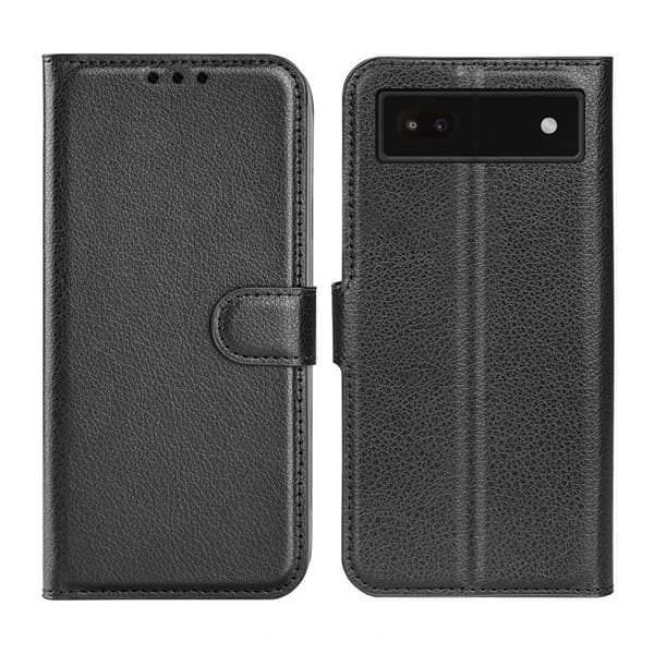 Google Pixel 6A Plånboksfodral med Stativ - Svart