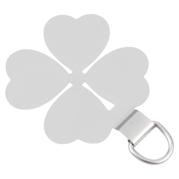 Silmukka kännykän hihnalle / kännykkäketjulle - Four Leaf Clover Silver