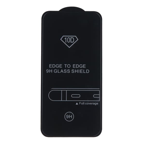 Karkaistu suojakalvo 10D iPhone 16 Plus - Mustakehys - Musta kehys