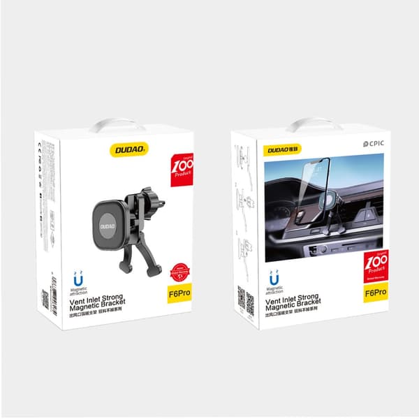 F6Pro magnetisk bilholder til luftventil, sort