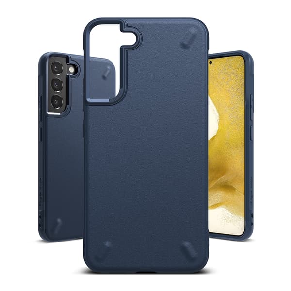 Holdbart fleksibelt etui til Galaxy S22+ Onyx marineblå