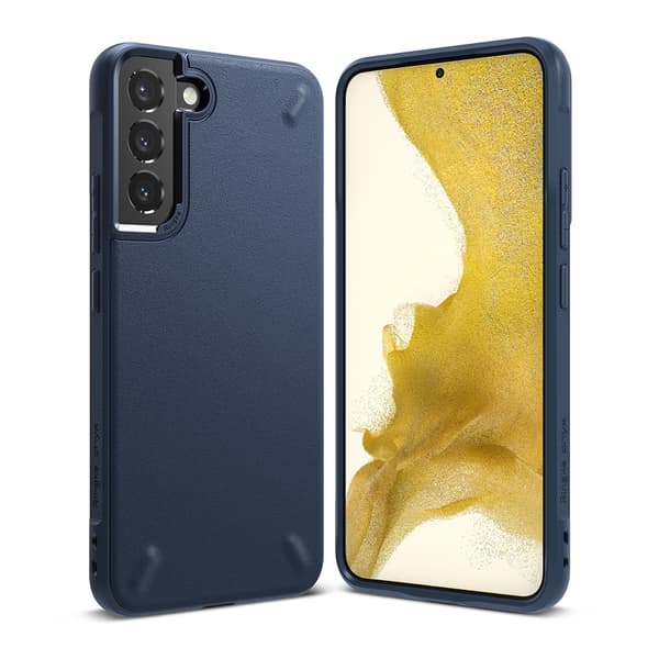Holdbart fleksibelt etui til Galaxy S22+ Onyx marineblå