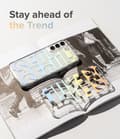 Miniatyrbillede 5 af 6: Pansret cover med gelramme Galaxy S22+ Fusion Design Floral transparent