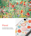 Miniatyrbillede 2 af 6: Pansret cover med gelramme Galaxy S22+ Fusion Design Floral transparent